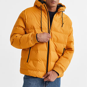 High Street hommes 100% Nylon hiver doudoune mode-amical col montant pull personnalisé broderie enduit traitement - Product Image 3