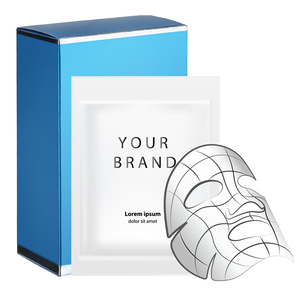 Mascarillas Faciales Cosméticas de Marca Privada OEM Personalizadas, Hidratantes, Calmantes, Humectantes, con Ácido Hialurónico Hidrolizado y Vitamina B5 - Product Image 1