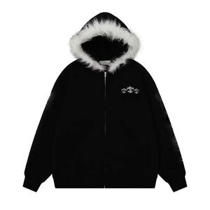 Sweat-shirt à capuche surdimensionné pour homme, design personnalisé 2025, best-seller, style streetwear brodé - Product Image 1