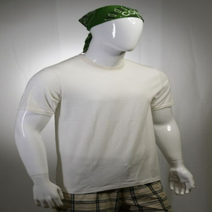 Camiseta de Manga Corta con Cuello Redondo para Hombre de Alta Calidad, 100% Algodón Orgánico, Azul Marino, Casual, Lisa, Corte Regular, Antibolitas, Transpirable y de Secado Rápido - Product Image 5