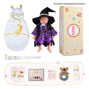 Babeside Nancy 16 "réaliste Silicone Halloween bébé bébé fille habiller <span class=keywords><strong>la</strong></span> <span class=keywords><strong>nuit</strong></span> réaliste Reborn bébé poupée avec fonction <span class=keywords><strong>pipi</strong></span> - Product Image 6