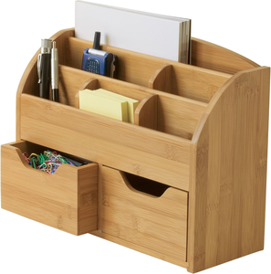 Caja de almacenamiento de escritorio de bambú natural, vajilla, utensilios de cocina, productos hechos de laminado de bambú vietnamita, venta al por mayor - Product Image 2
