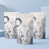 Sachets Doypack mats laminés personnalisés avec logo, résistants à l'humidité, de qualité alimentaire, pour thé aux herbes, lait et aliments pour animaux de compagnie - Vente en gros