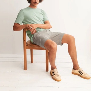 High Quality 100% Cotton Heavy <b>Weight</b> Luxury Tshirt Unisex Custom Print Logo Mock Neck <b>Blank</b> T Shirt Oversize Men's T-shirt - Product Image 4