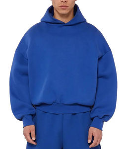 Sudadera con Capucha Extragrande de Invierno, Estilo Urbano, de Poliéster/Algodón, Personalizable, Lisa, Cortavientos, con Capucha, Estilo de Alta Costura - Product Image 1