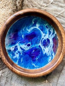 ENSALADA DECORACIÓN ENSALADA HECHA A MANO ENSALADA DE MADERA Y RESINA NATURAL Buena calidad para uso doméstico y en restaurantes para fiestas - Product Image 4