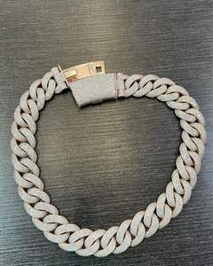 Rapper Jewelry 925 Sterling Silver Customized Iced Out Diamond 24mm New Fashion Chain with White Diamonds Hip Hop Style Chain - Product Image 5