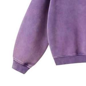 Sweat-shirts pour hommes surdimensionnés personnalisés, délavés à l'acide, usés, vintage, déchirés, brodés, avec des strass, design lourd pour l'hiver, 100% - Product Image 3