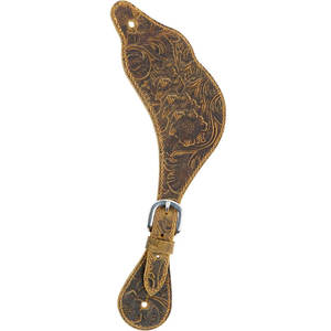 Sangles d'éperon Western en cuir de qualité supérieure pour Cowboys Boucle de couture à double pli Fit Horse Riding Western Tack Rodeo Gear - Product Image 4