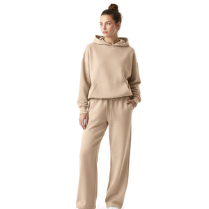 Conjunto Deportivo Informal Unisex de Invierno, con Capucha, Reversible, Ecológico, de Forro Polar, Ligero, Transpirable, Servicio OEM, Dos Piezas - Product Image 6