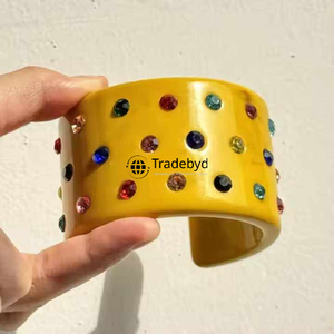 Elegant Office Wear Resin <b>Bangle</b> Stylish Handmade Daily Accessory by Tradebyd - Product Image 2