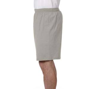 Vêtements personnalisés OEM pour hommes Shorts en coton respirant Gym Wear Short de jogging d'été de couleur unie à taille élastique et à taille haute pour la rue - Product Image 4