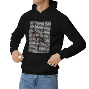 Vêtements d'hiver pour hommes sur mesure en gros, à capuche, imprimés, respirants, avec poches, coupe-vent, en coton, manches longues, streetwear, impression de logo OEM - Product Image 2