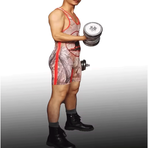 Collants de lutte pour hommes personnalisés de haute qualité costume Sublimation Arts martiaux porter des maillots équipement de lutte Premium - Product Image 4