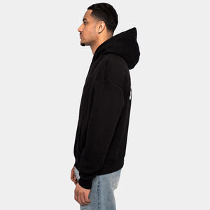 Jersey térmico de invierno con logotipo personalizado en relieve para hombre, 3XL Sudadera con capucha de tamaño completo de lana, sudadera bordada de mezcla de algodón básica - Product Image 3