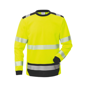 Camisa de Trabajo de Alta Visibilidad para Hombre, Cuello Redondo, Personalizada ODM 2025, Buena Calidad, Manga Larga, Reflectante, de Seguridad - Product Image 6