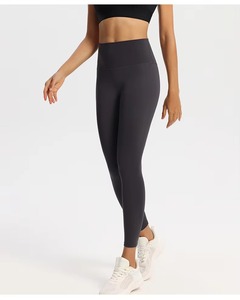 Custom Solid Plain Yoga Pants High Quality Leggings for Women Activewear Workout Elastic High Waist Stretchable Women Leggings - Product Image 3