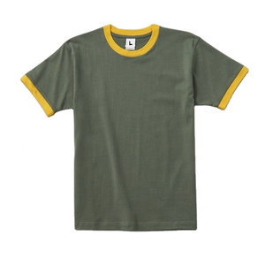 เสื้อยืดผ้าฝ้ายแขนสั้นเข้ารูปพิมพ์ดิจิตอลสีตัดกับทุกเพศ - Product Image 4