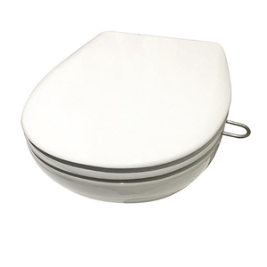 SIÈGE DE TOILETTE Modèle ARIANE CHARNIÈRES FIXES POUR TRAINS ET POIGNÉE LATÉRALE DROITE - Product Image 1