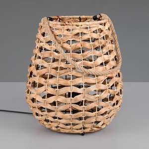 Lampe en jacinthe d'eau, accessoires pour chambre et salon, vente en gros, lampes en osier naturel - Product Image 6