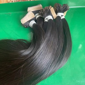 Extensions de cheveux humains bruts vietnamiens droits en os, couleur naturelle, ruban adhésif non transformé en - Product Image 3