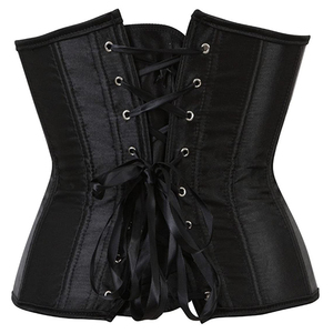 Corsé de satén gris moldeador de cuerpo moldeador cintura adelgazamiento Bustier Lencería para mujer Sexy elegante traje de moda - Product Image 4