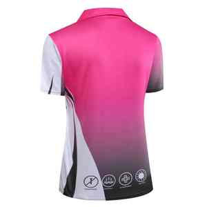 Camiseta Polo Sublimada para Mujer, Informal, Estampada, Mezcla de Algodón, Manga Corta, Moderna, para Verano - Product Image 4