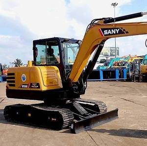 Excavatrice sur chenilles Sanyy SY55 d'occasion de qualité supérieure avec composant central en parfait état - Product Image 1