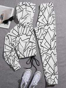 ชุดแทรคสูทผู้หญิงแบบลำลอง ปักลาย คุณภาพสูง รุ่นใหม่ล่าสุด ปี 2024 ผ้าโพลีเอสเตอร์/คอตตอน - Product Image 5