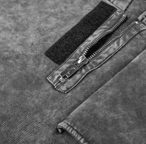 เสื้อฮู้ดผ้าซักกรดสำหรับผู้ชายผ้าคอตตอน100% มีสีต่างกันมีโลโก้ตามสั่ง - Product Image 3