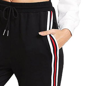 Último diseño cómodo mujeres color beige pantalones sueltos para correr en venta pantalones de mujer en tarifas baratas Pantalones de mujer - Product Image 6