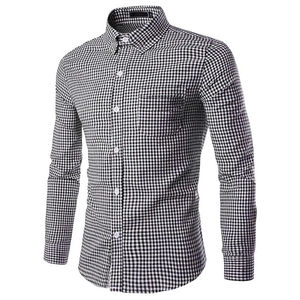 Camisa de Vestir de Manga Larga para Hombre, Estilo Casual de Negocios, Corte Entallado, 100% Algodón Franela, Antiarrugas y Transpirable - Product Image 6
