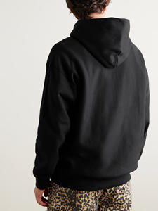 Premium <b>Plain</b> <b>Black</b> <b>Hoodie</b> for Men Unisex Pullover Sweatshirt Custom Logo Printing Cotton Fleece Hoodies Wholesale By Ako - Product Image 3