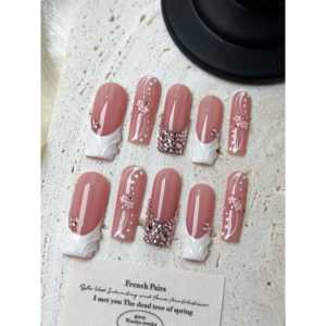 Baroque Rose Blush en Forma Cuadrada Larga - Product Image 3