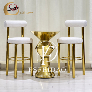 Modern Nordic Metal Luxury Gold Stainless Steel Durable Bar <b>Stool</b> for Home Bar <b>Dining</b> & Outdoor Use Commercial Grade - Product Image 6