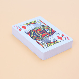 ไพ่พลาสติกกันน้ำ ทนทาน สีแดง สีน้ำเงิน ขนาดบริดจ์ PVC เกมสำหรับครอบครัว - Product Image 2