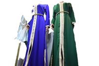 Kaftan Marocain Style Bohème en Tissu de Soie Imprimé par Décharge, Marque Moroccansoul