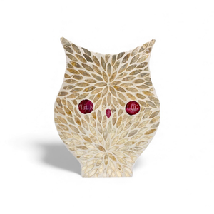 Encantadora Escultura de Búho de Halloween en Madreperla de Lujo, Adorno Decorativo Hecho a Mano para Decoración de Fiestas de Vietnam - Product Image 1