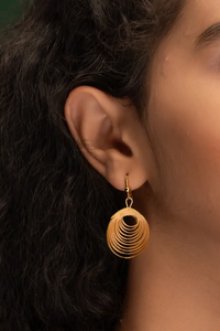 Eco-Friendly <b>Bamboo</b> Oval <b>Earrings</b> Elegant & Lightweight Jewelry for Casual or Party Wear Unique Trending & Best Seller - Product Image 3