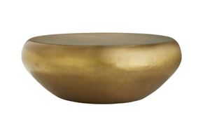 โต๊ะกาแฟทำจากทองเหลืองหินอ่อนทรงกลมพร้อมกรอบสแตนเลสสีทองสำหรับเฟอร์นิเจอร์ห้องนั่งเล่น - Product Image 4