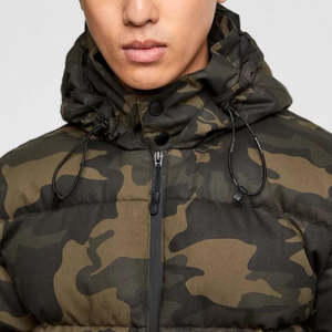 Chaqueta de Invierno Acolchada para Hombre, con Capucha, de Lona, Transpirable, de Secado Rápido, con Patrón de Letras Personalizable, la Más Vendida - Product Image 5