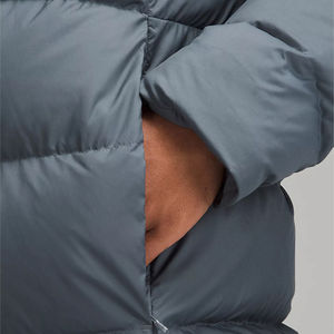 Veste matelassée en toile pour homme avec col montant - Légère et chaude, écologique, imperméable, idéale pour porter en superposition avec des sweats à capuche, vêtements d'extérieur - Product Image 3