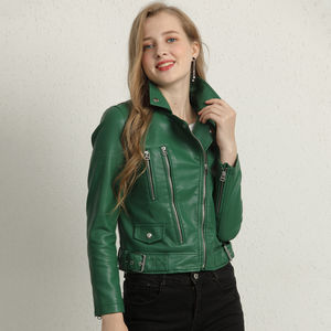 Women Jackets 2025 Spring Autumn New Faux genuine Leather Jacket Womens Casual Slim <b>Waterproof</b> Female Jacket Women's Jackets - Product Image 2