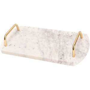 Plateau en marbre au design élégant, idéal pour la décoration festive, les cadeaux et une présentation élégante à la maison - Product Image 2