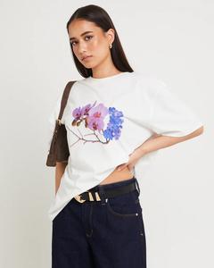 T-shirt d'été ample et écologique à imprimé floral pour femme - Product Image 6
