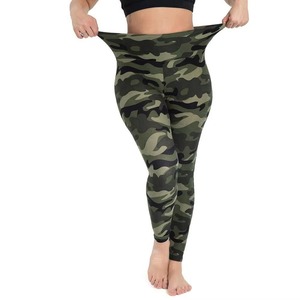 Women's High Rise Spandex/Nylon/Polyester <b>Leggings</b> Elastic <b>Waist</b> High Quality Gym Pants Solid Pattern <b>Low</b> Price Custom Logo Plus - Product Image 3