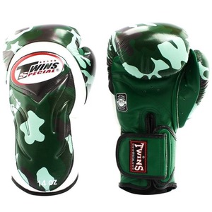 Guantes de Boxeo Profesionales con Diseño de Camuflaje Doble, Personalizados, de Cuero Genuino OEM, para Entrenamiento de Kickboxing y MMA - Product Image 1