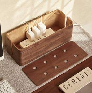 Organisateur de câbles WiFi et de téléphone en bois |   Meilleur travail artisanal |   Prix de gros en vrac, prix d'usine - Product Image 1