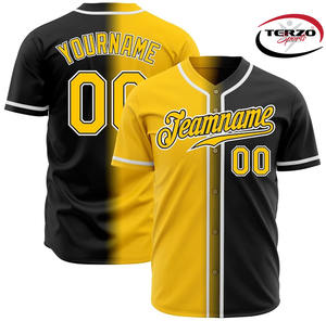 2024 maillot de Baseball en microfibre personnalisé de haute qualité veste de sport d'entraînement classique avec motif vierge imprimé de Logo personnalisé - Product Image 5