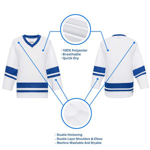 Camiseta de hockey sobre hielo con impresión por sublimación de alta calidad, jersey de hockey sobre hielo al por mayor directo de fábrica, uniforme a la venta - Product Image 5